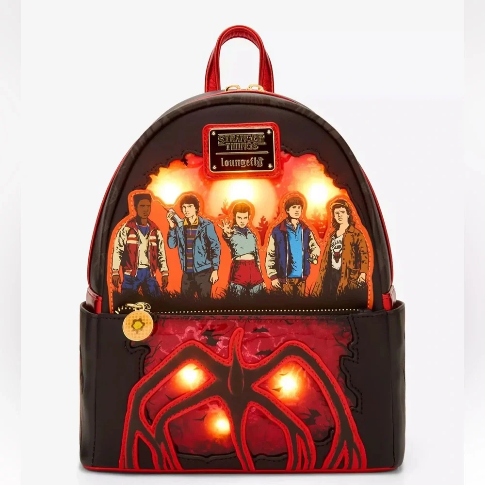 Loungefly Stranger Things Group Portrait Light-Up Mini Backpack - Exclusive